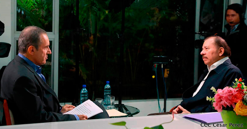 Presidente Daniel Ortega concede entrevista a Andrés Oppenheimer de CNN